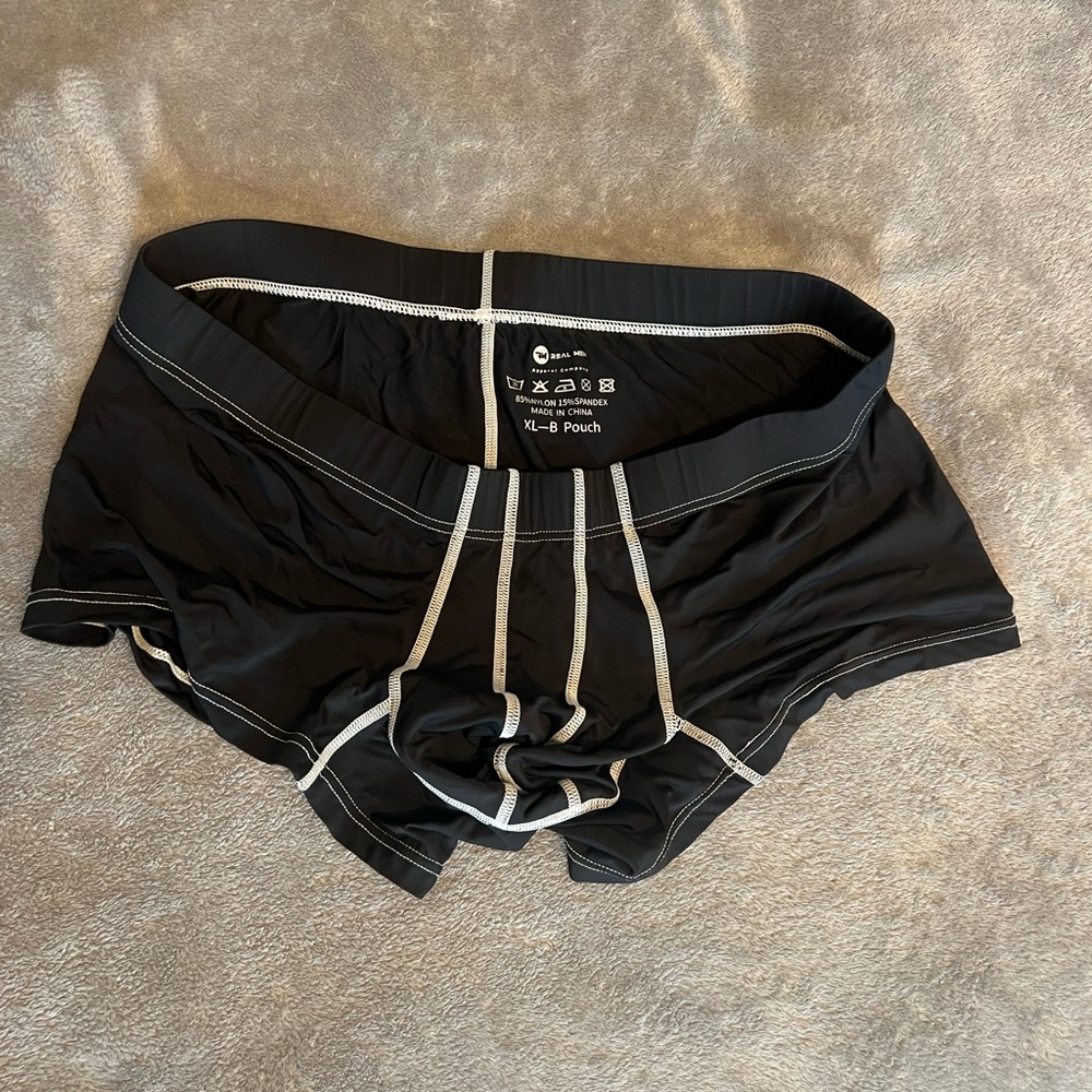 Black Trunks with White Trim